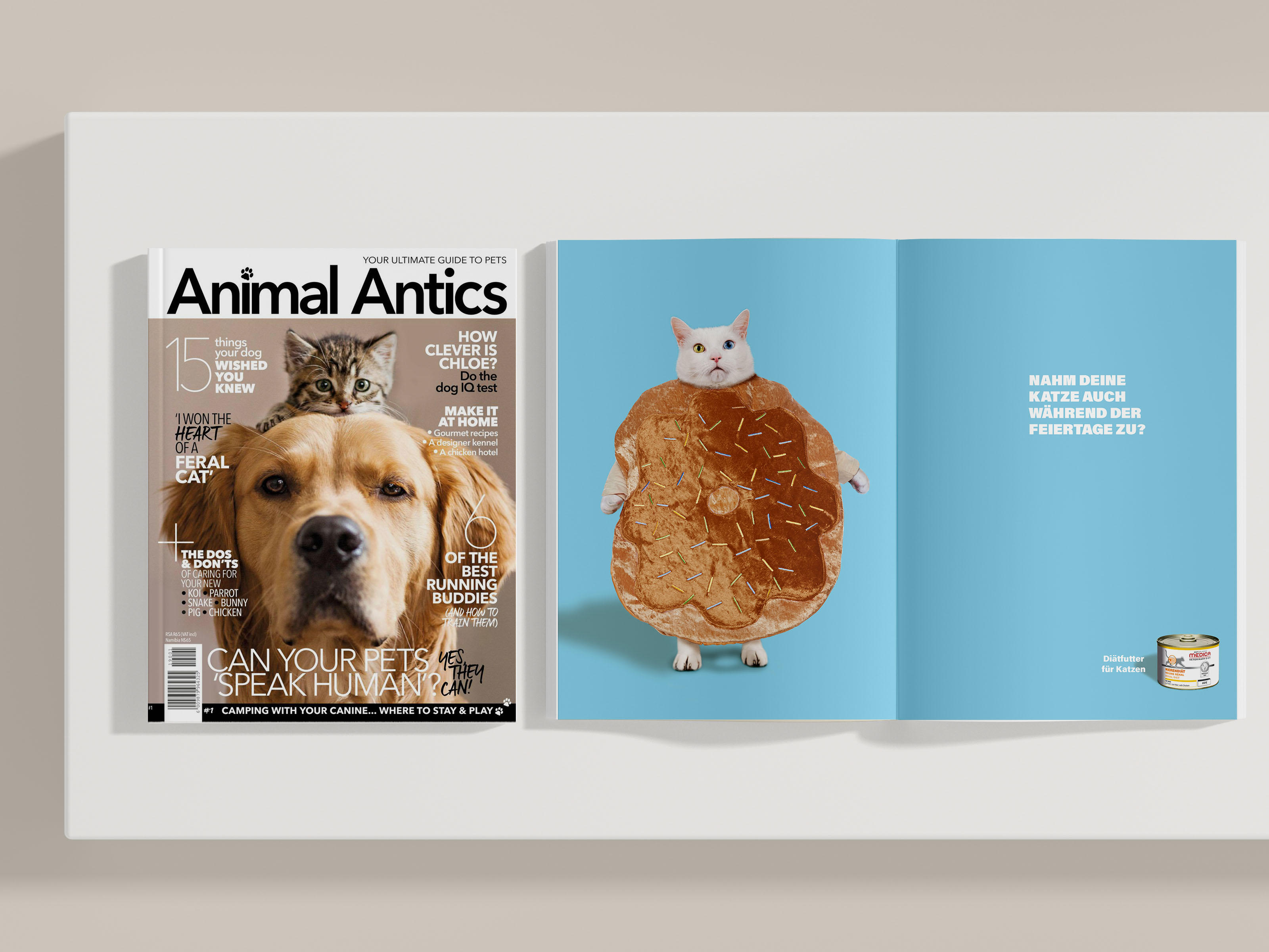 Medica – Printanzeige Diätfutter, Mockup