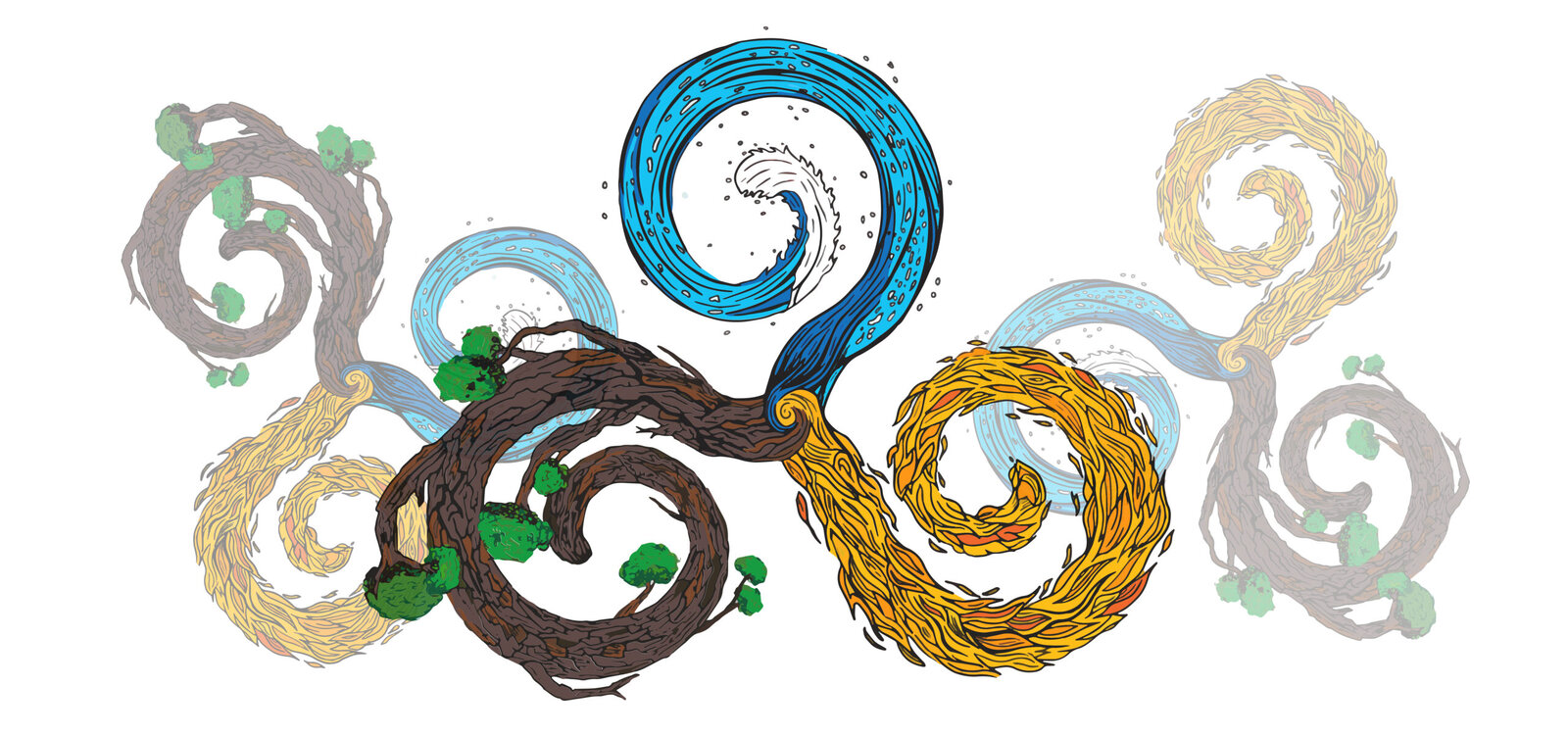 Outdoor for Inside Logo Design Illustration